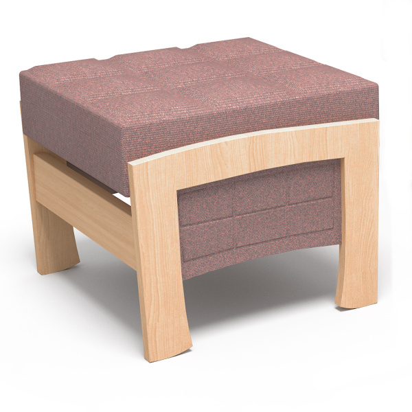 Пуф стационарный - Нордик (Lunar Desert, дуб шампань шпон)